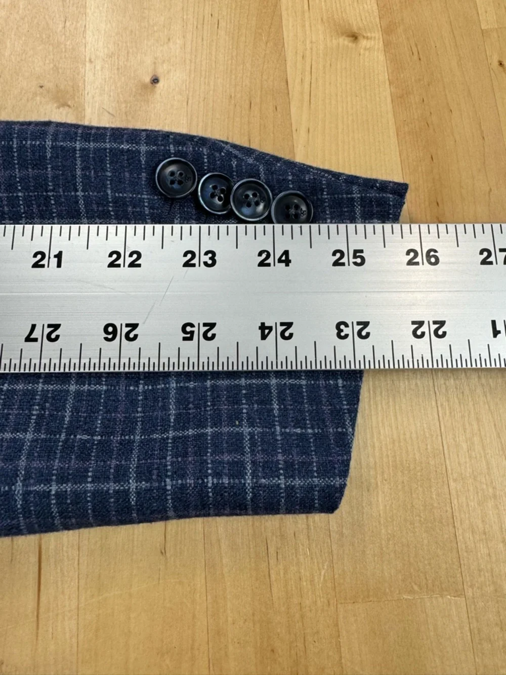 Canali Exclusive Silk Cashmere Sport Coat Navy Windowpane Italy 60R EU 50R US